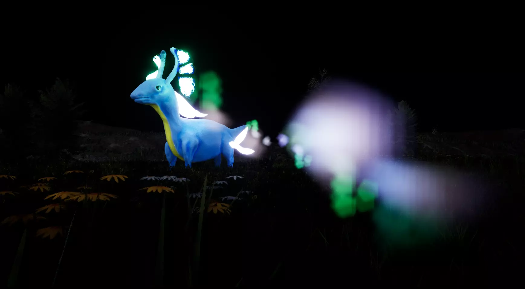 Brighdeerth-Creature glow in pokemon Free 3D model_0