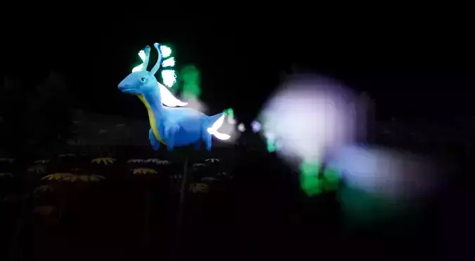 Brighdeerth-Creature glow in pokemon Free 3D model