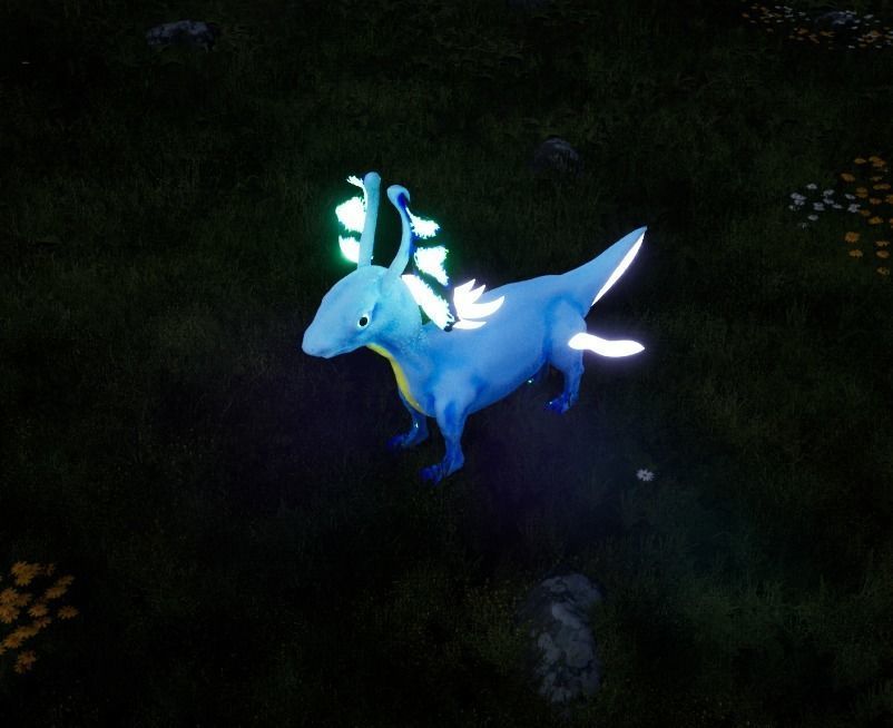 Brighdeerth-Creature glow in pokemon Free 3D model_5
