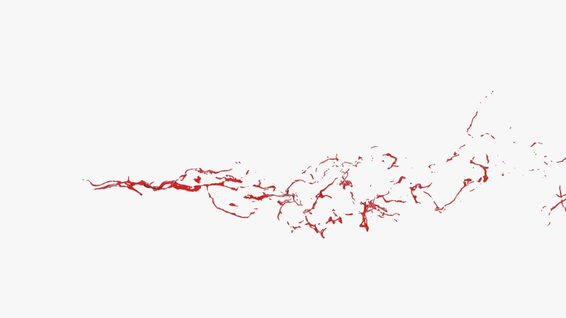 Animated Blood Splash 1 3D model_5