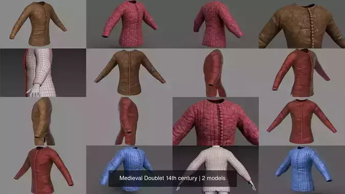 Medieval Doublet 14th century