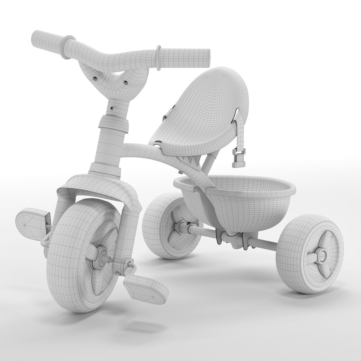 Speedster tricycle Smoby be move 3D model_7