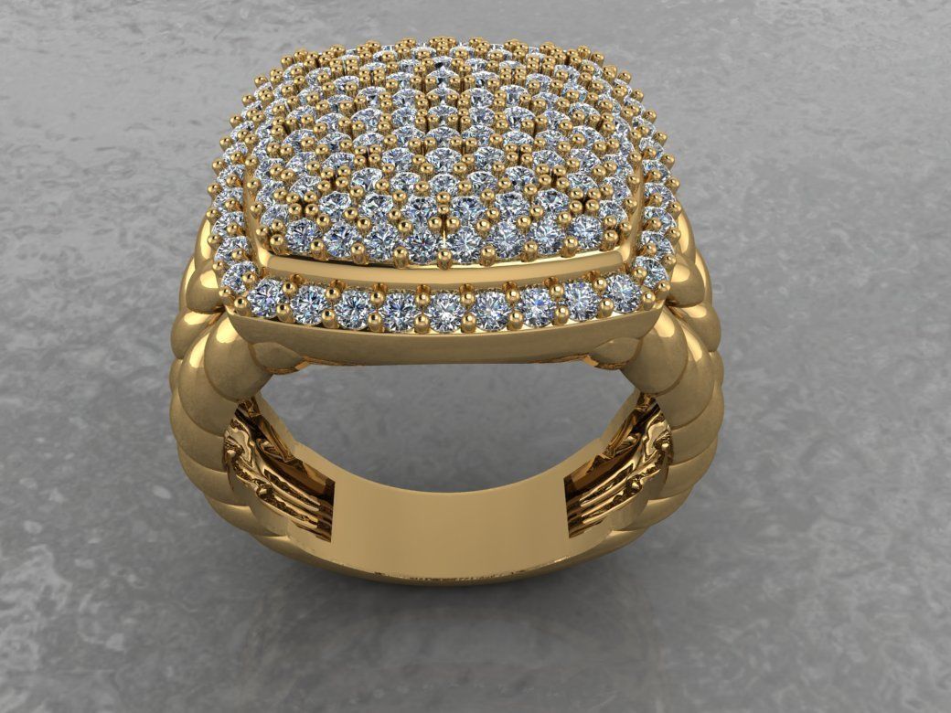 Jewelry Ring 3D print model_3