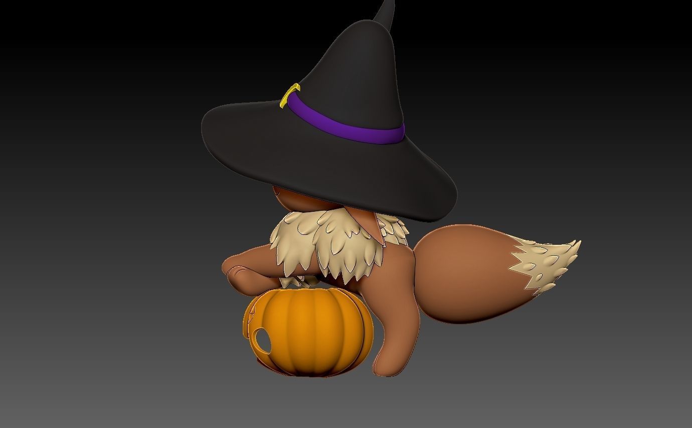 pokemon eevee halloween 2022 3D print model_5