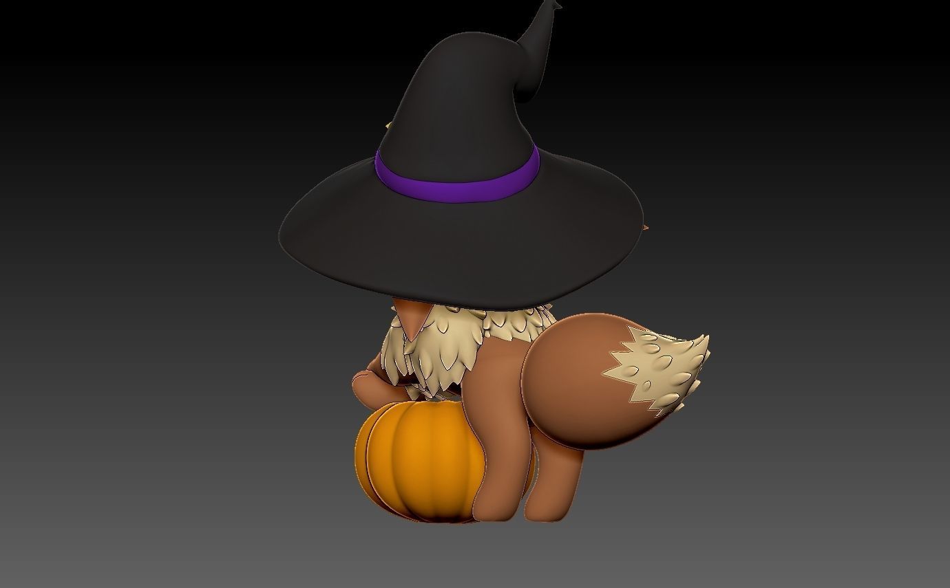 pokemon eevee halloween 2022 3D print model_13