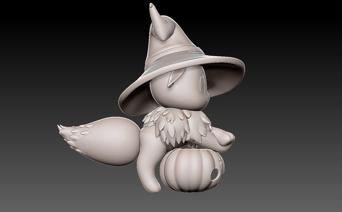 pokemon eevee halloween 2022 3D print model_10
