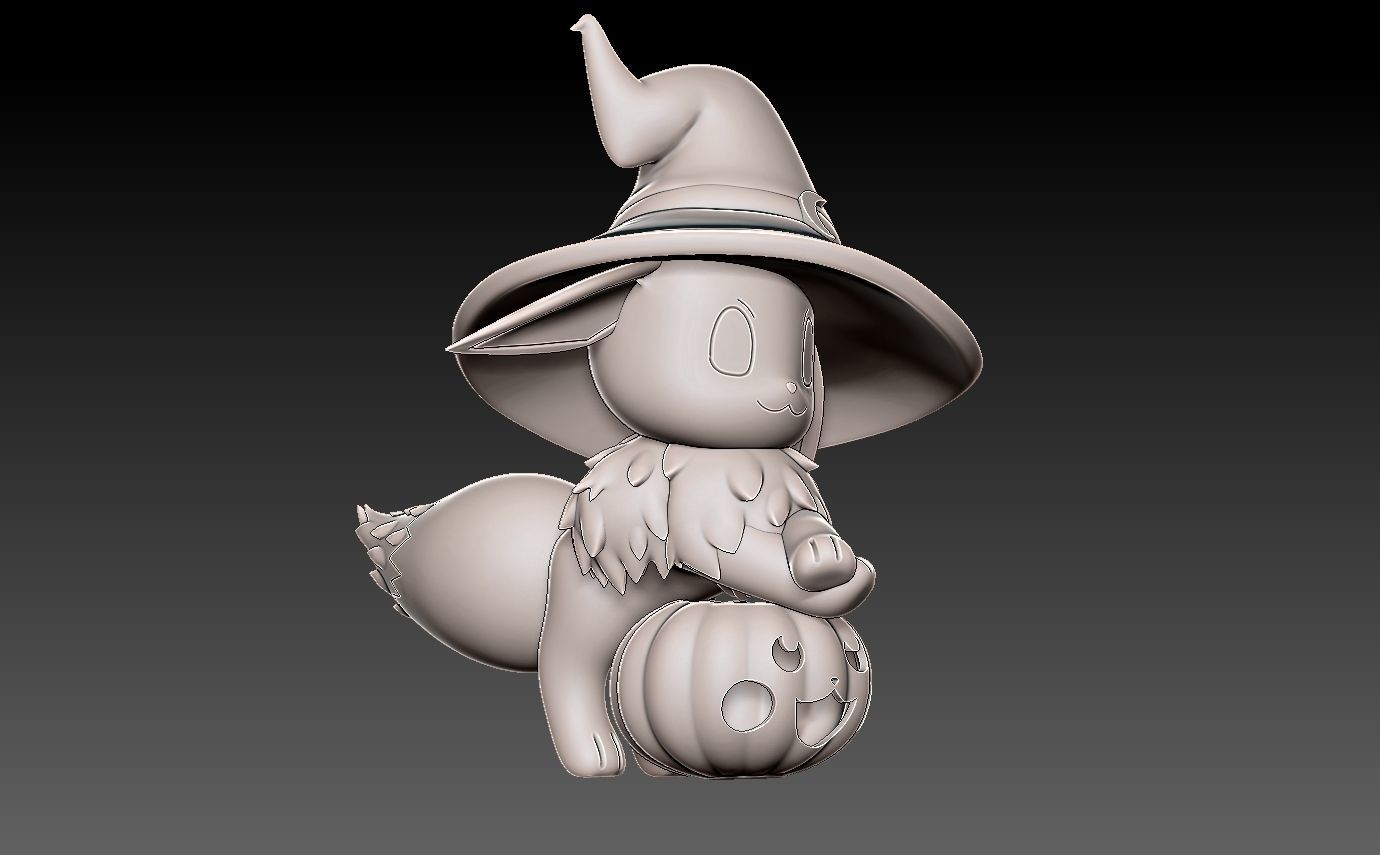 pokemon eevee halloween 2022 3D print model_8
