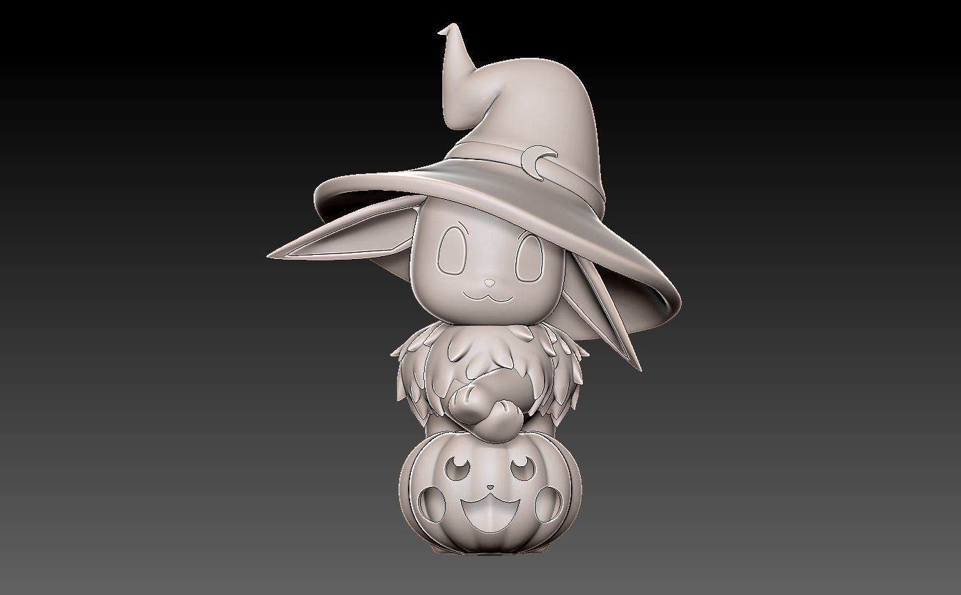 pokemon eevee halloween 2022 3D print model_2