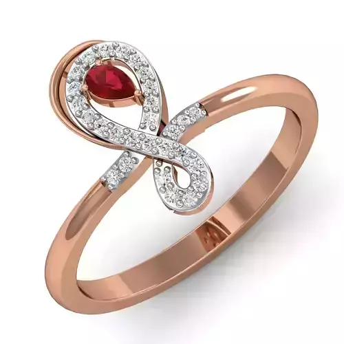 Women ring earrings pendant 3dm stl render detail 3D print model