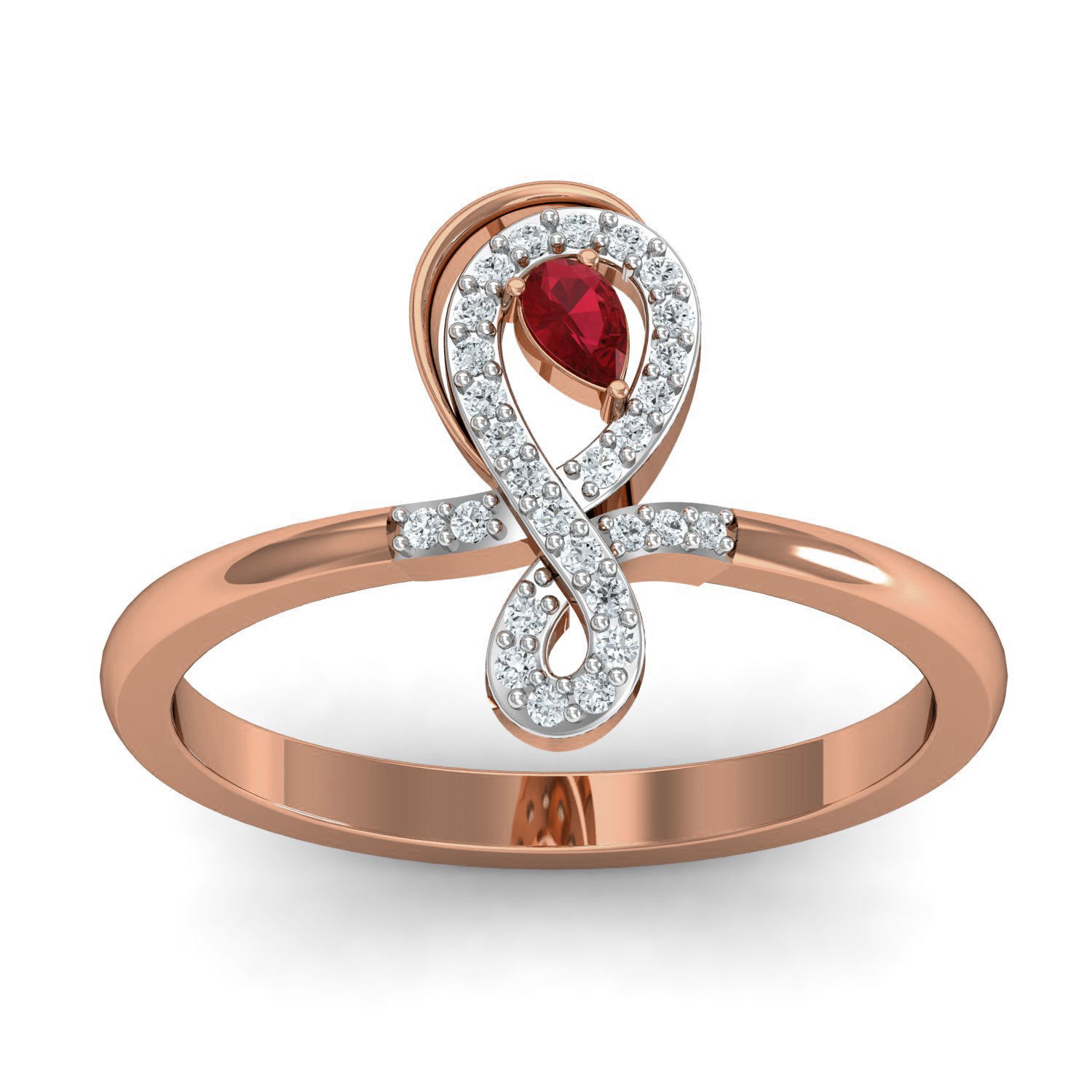 Women ring earrings pendant 3dm stl render detail 3D print model_9