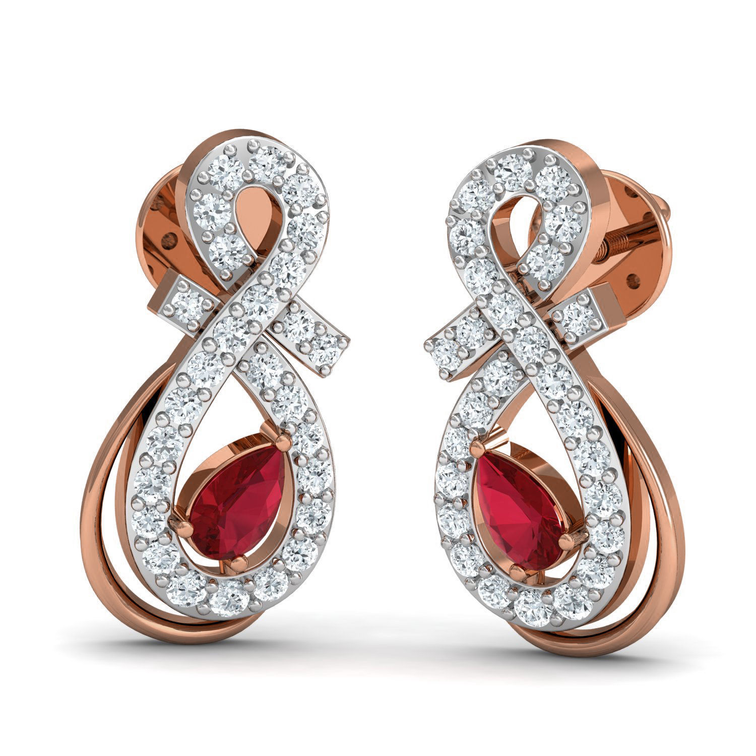 Women ring earrings pendant 3dm stl render detail 3D print model_1