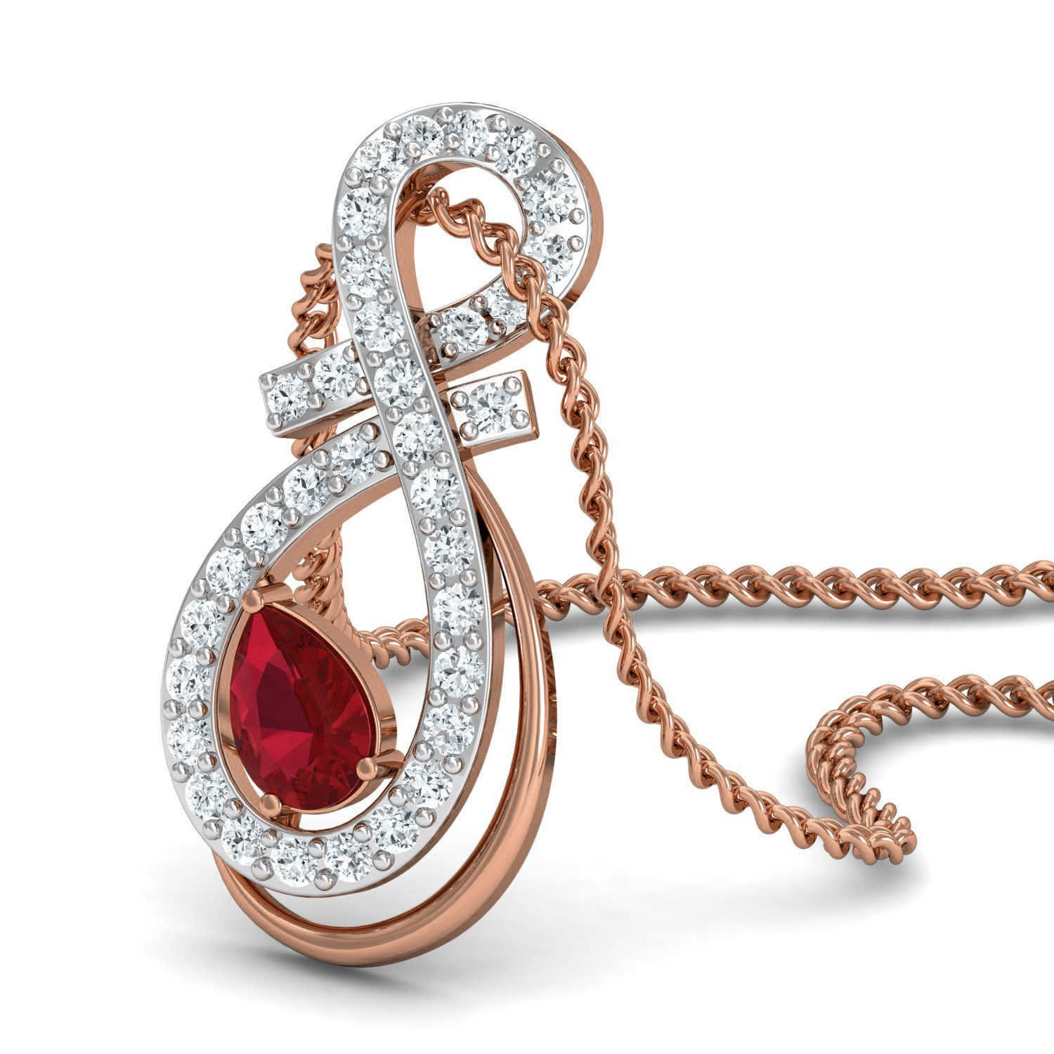 Women ring earrings pendant 3dm stl render detail 3D print model_4