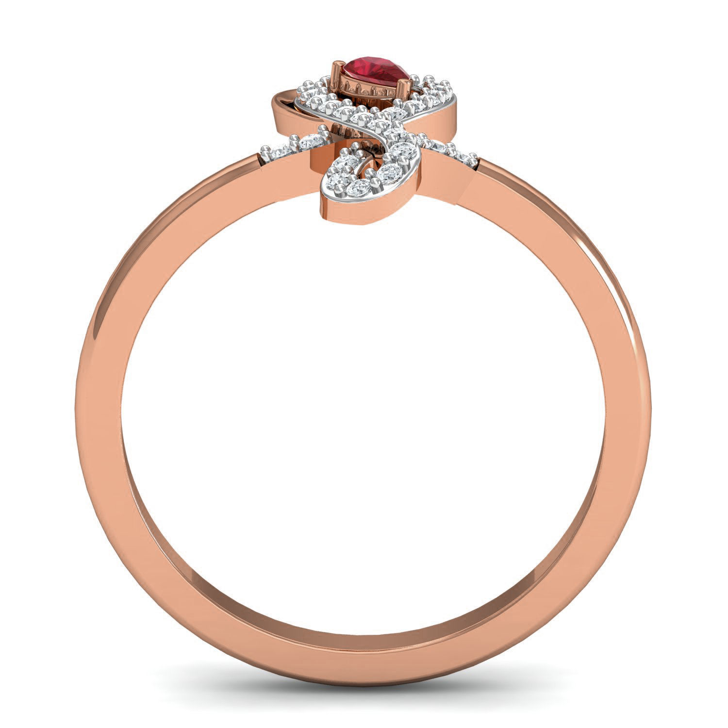 Women ring earrings pendant 3dm stl render detail 3D print model_10