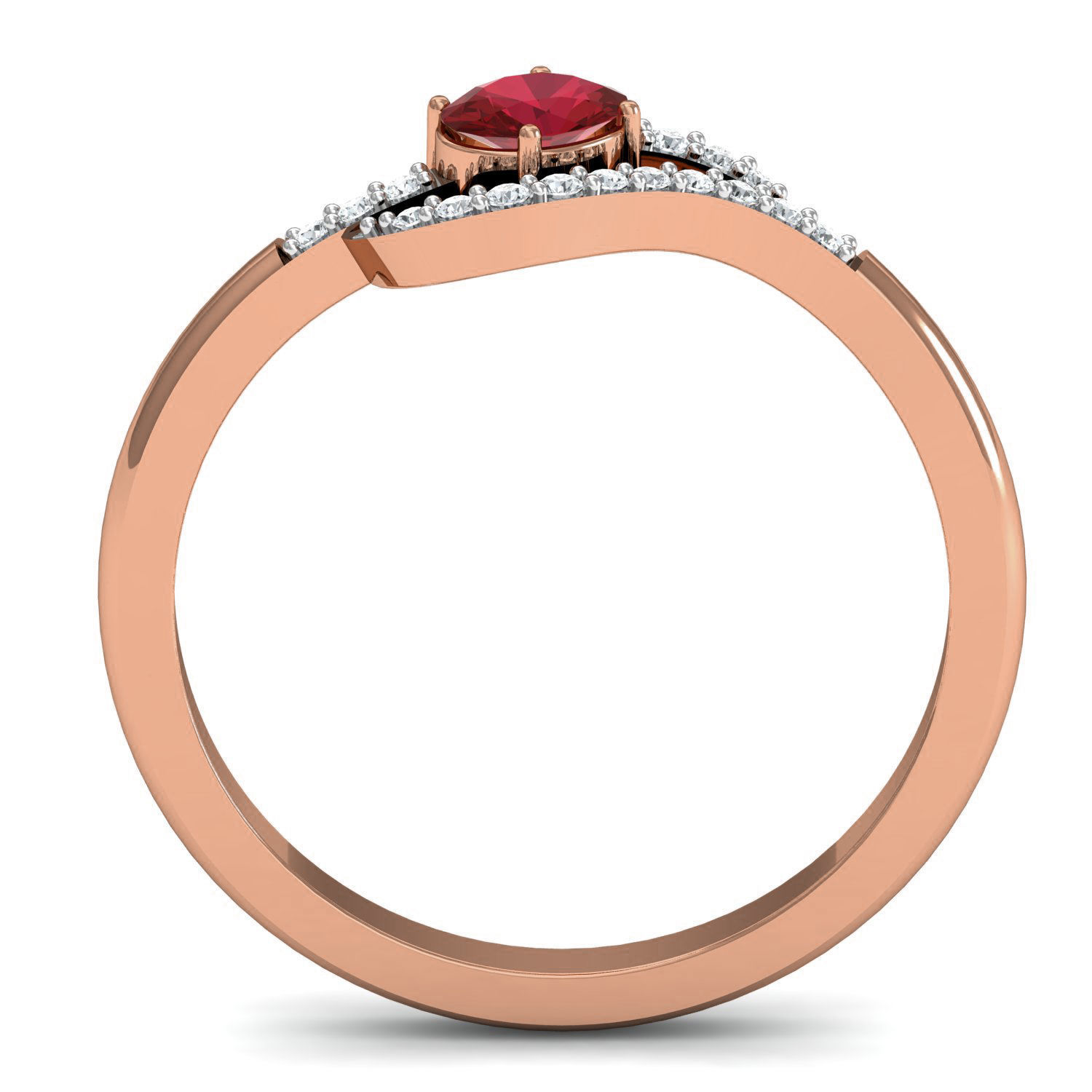 Women ring earrings pendant 3dm stl render detail 3D print model_10