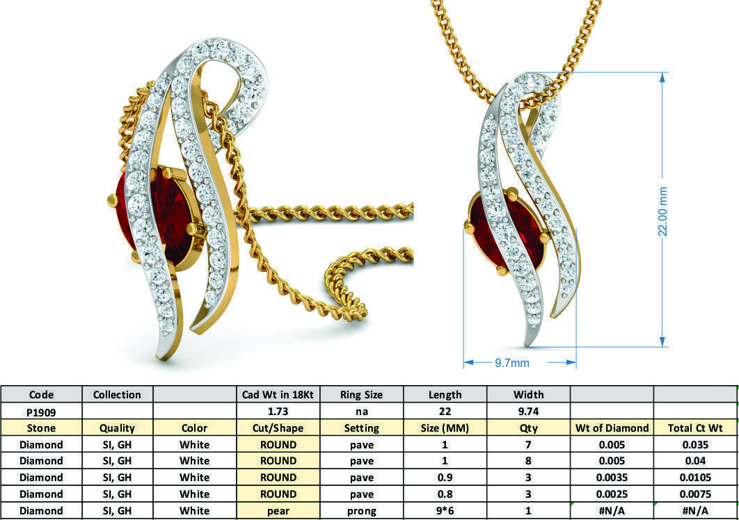 Women ring earrings pendant 3dm stl render detail 3D print model_5