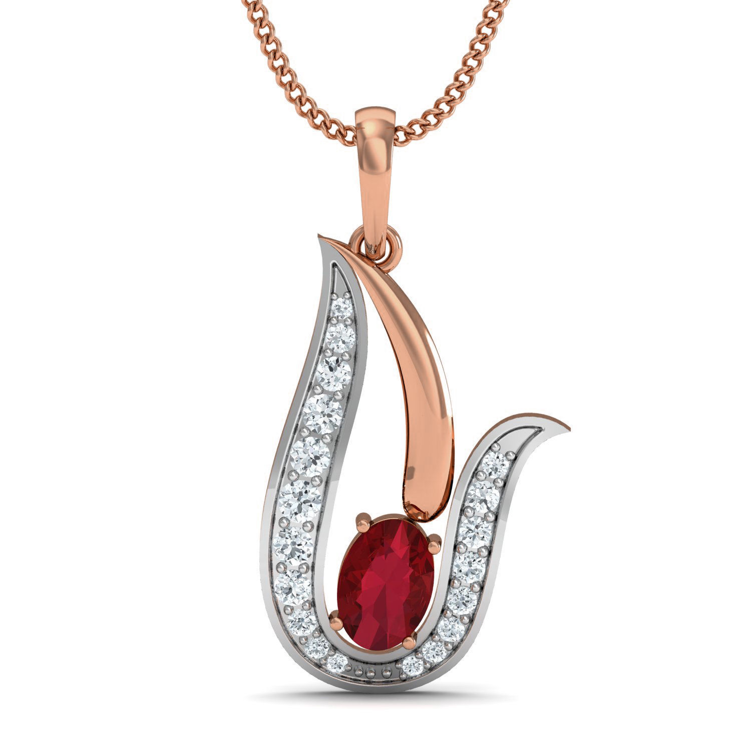 Women ring earrings pendant 3dm stl render detail 3D print model_2