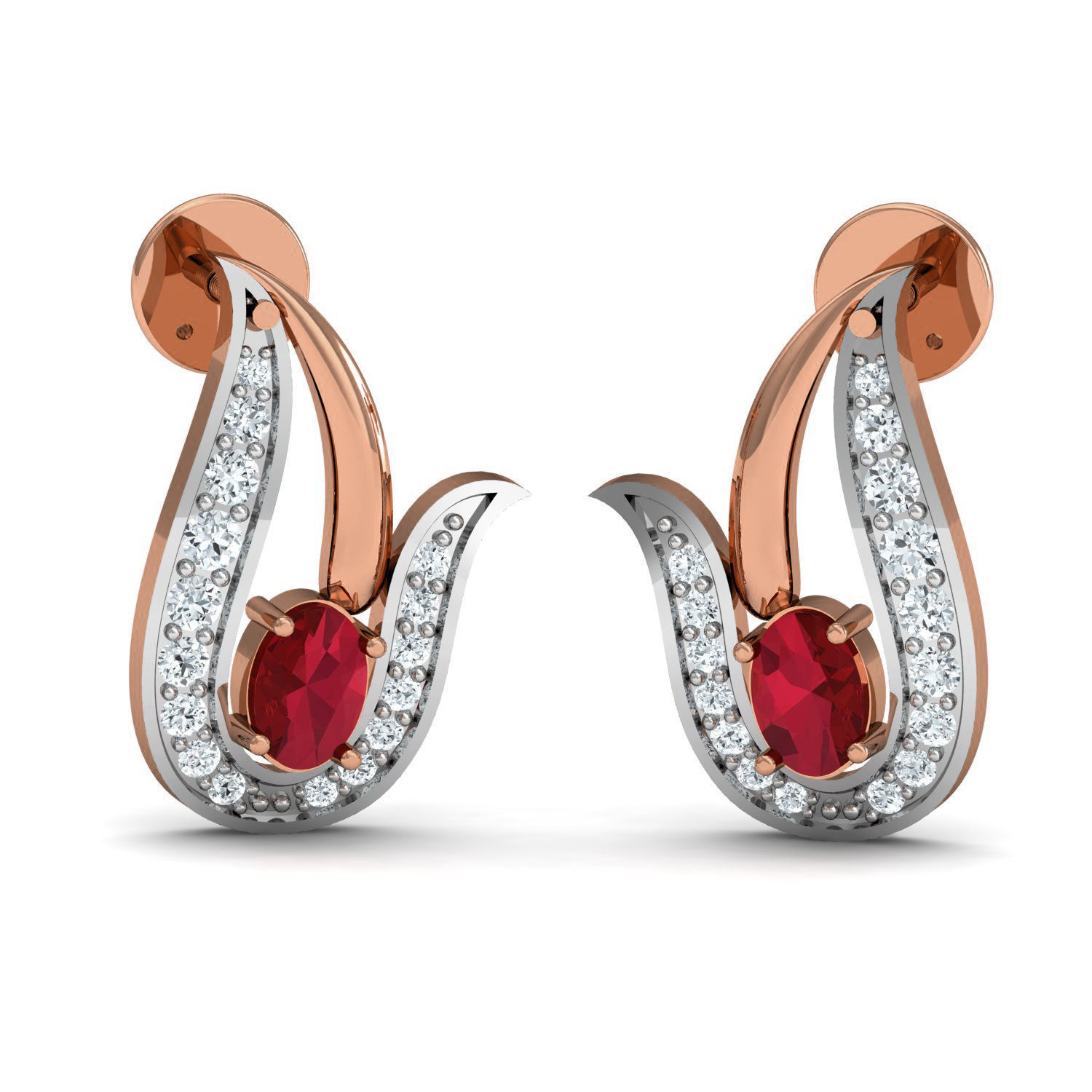 Women ring earrings pendant 3dm stl render detail 3D print model_1