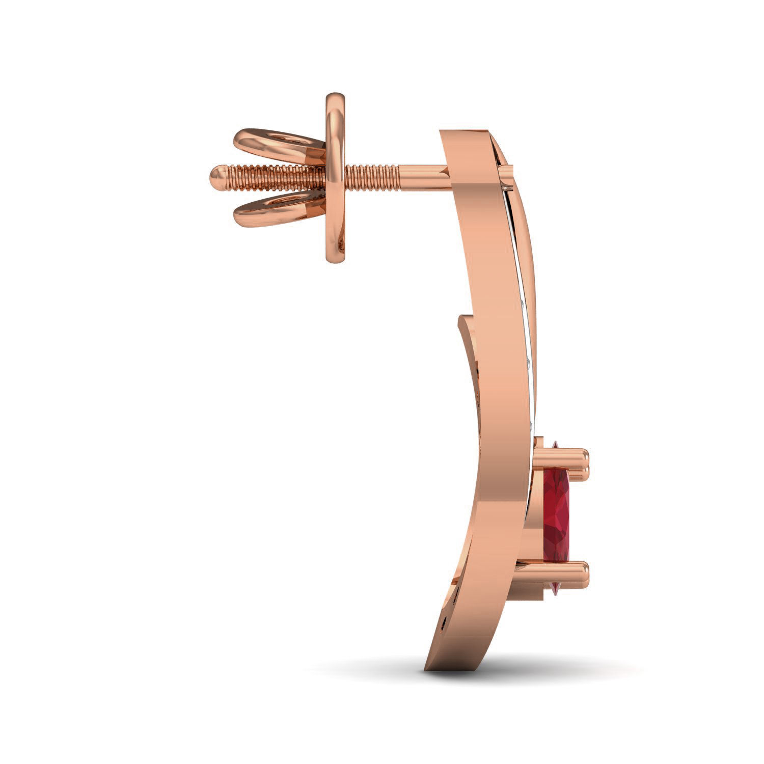 Women ring earrings pendant 3dm stl render detail 3D print model_7