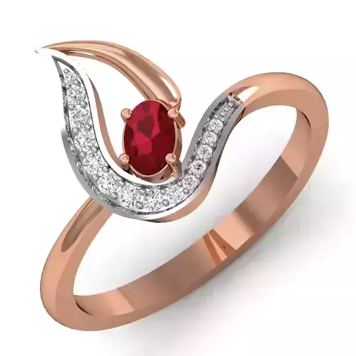 Women ring earrings pendant 3dm stl render detail 3D print model