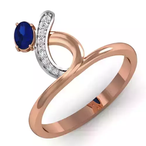 Women ring earrings pendant 3dm stl render detail