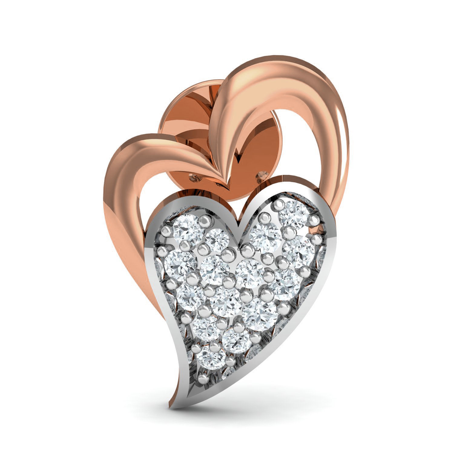 Women ring earrings pendant 3dm stl render detail 3D print model_6