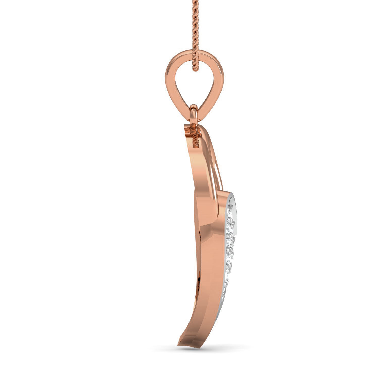 Women ring earrings pendant 3dm stl render detail 3D print model_3