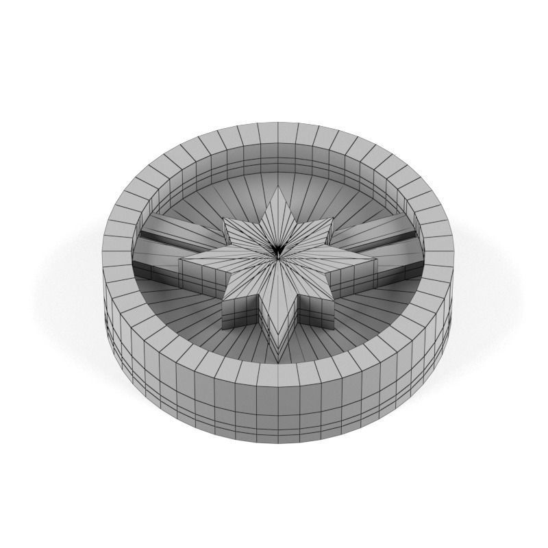 3D Marvel heroes logo for board game and Keychain 01 3D print model_5