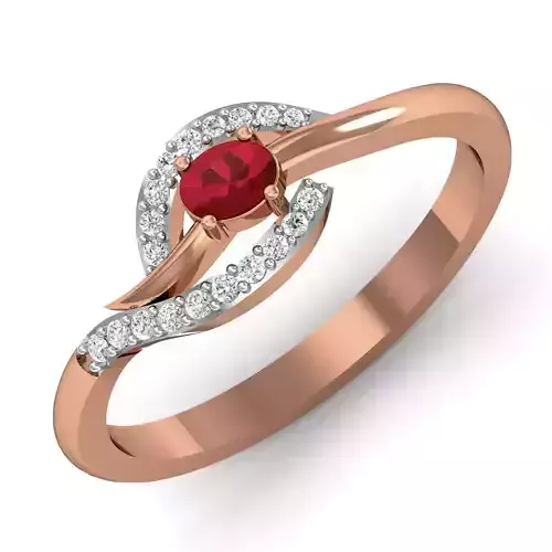 Women ring earrings pendant 3dm stl render detail 3D print model