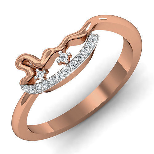 Women ring earrings pendant 3dm stl render detail 3D print model