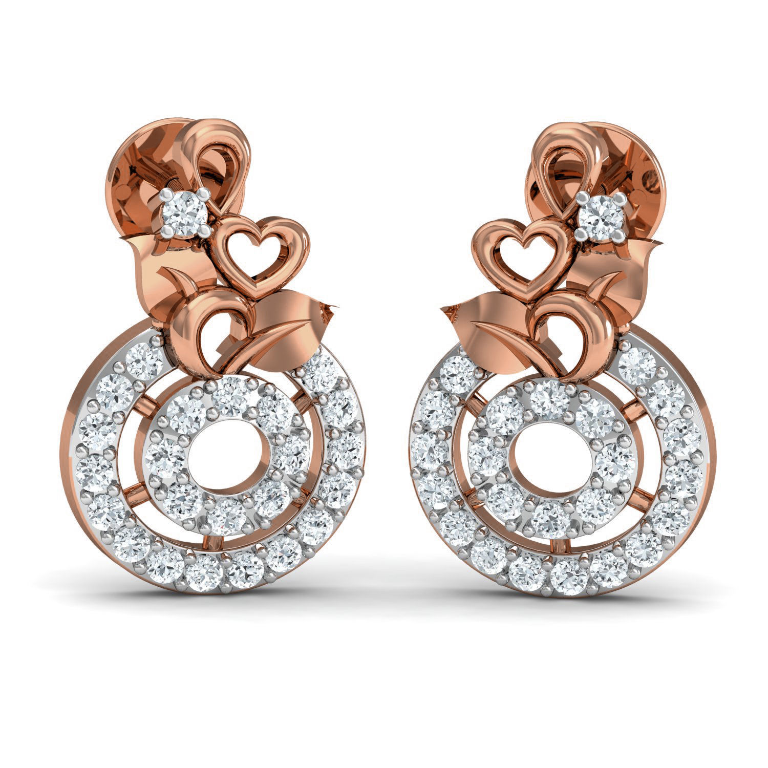 Women ring earrings pendant 3dm stl render detail 3D print model_1