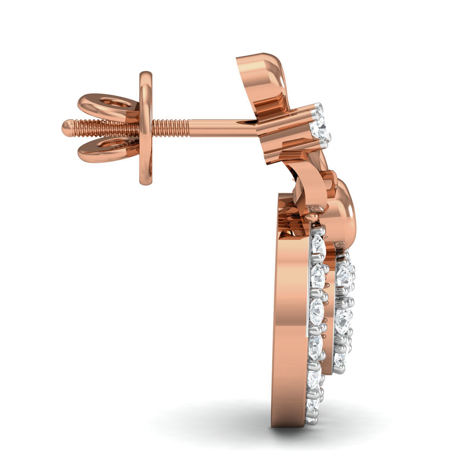 Women ring earrings pendant 3dm stl render detail 3D print model_7