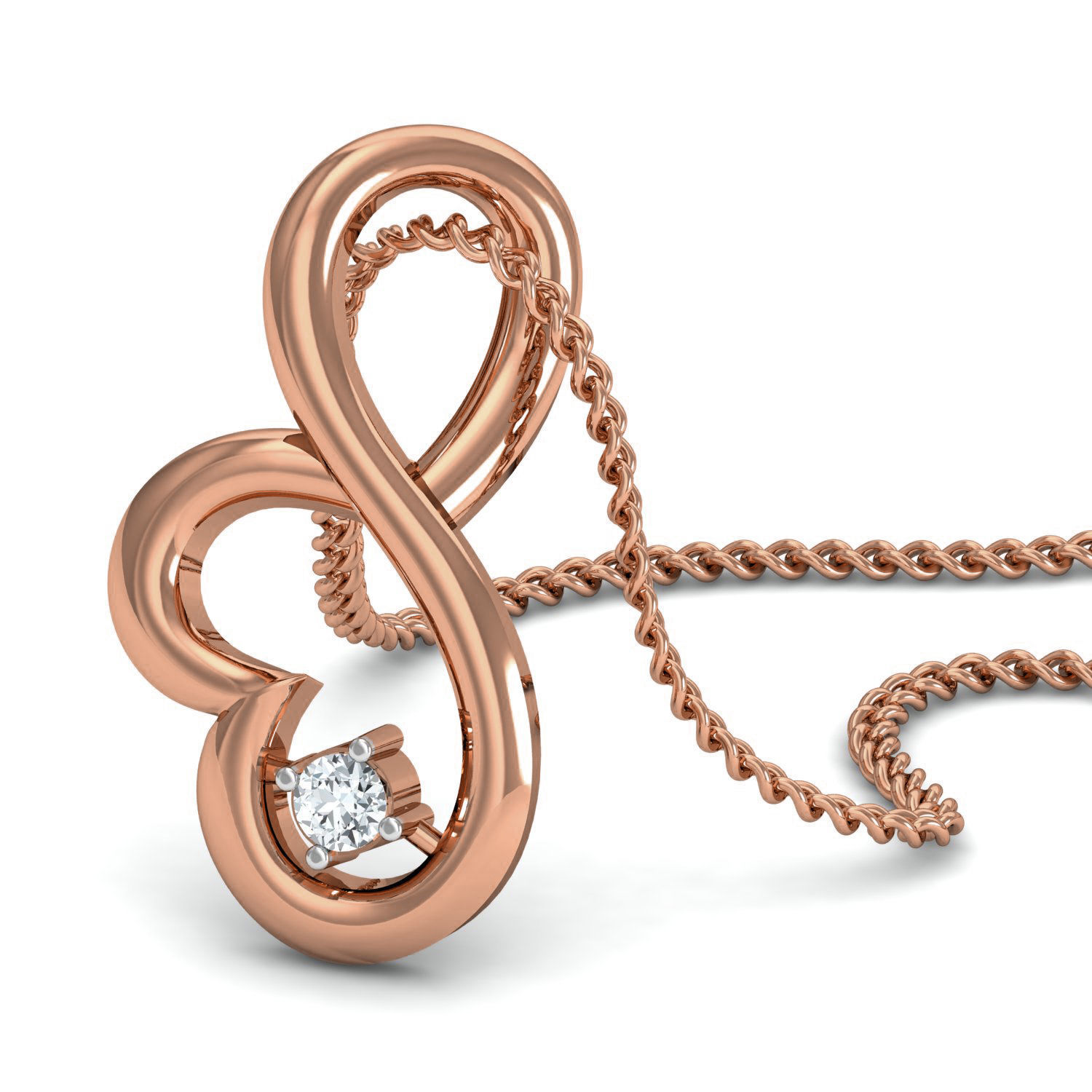 Women ring earrings pendant 3dm stl render detail 3D print model_4