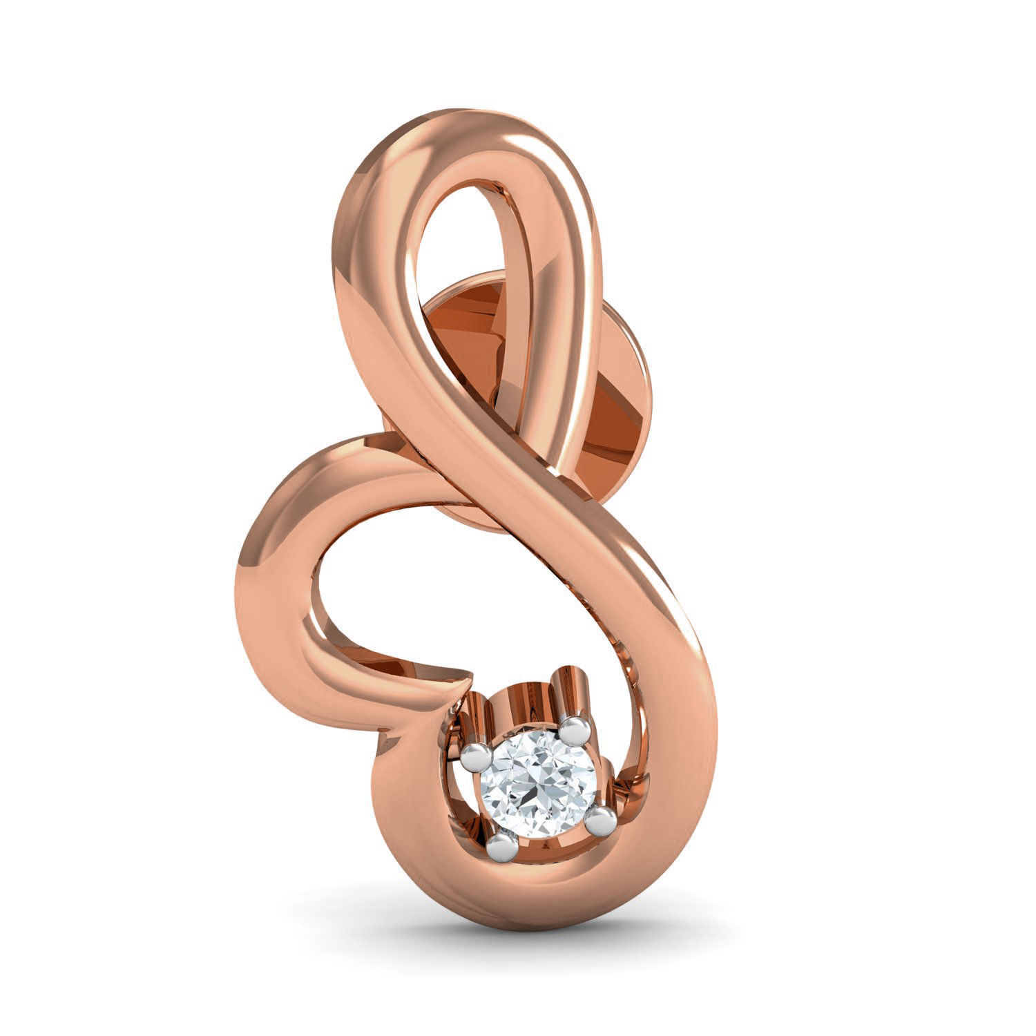 Women ring earrings pendant 3dm stl render detail 3D print model_6