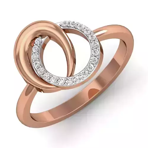 Women ring earrings pendant 3dm stl render detail