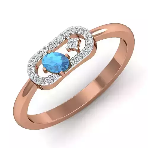 Women ring earrings pendant 3dm stl render detail