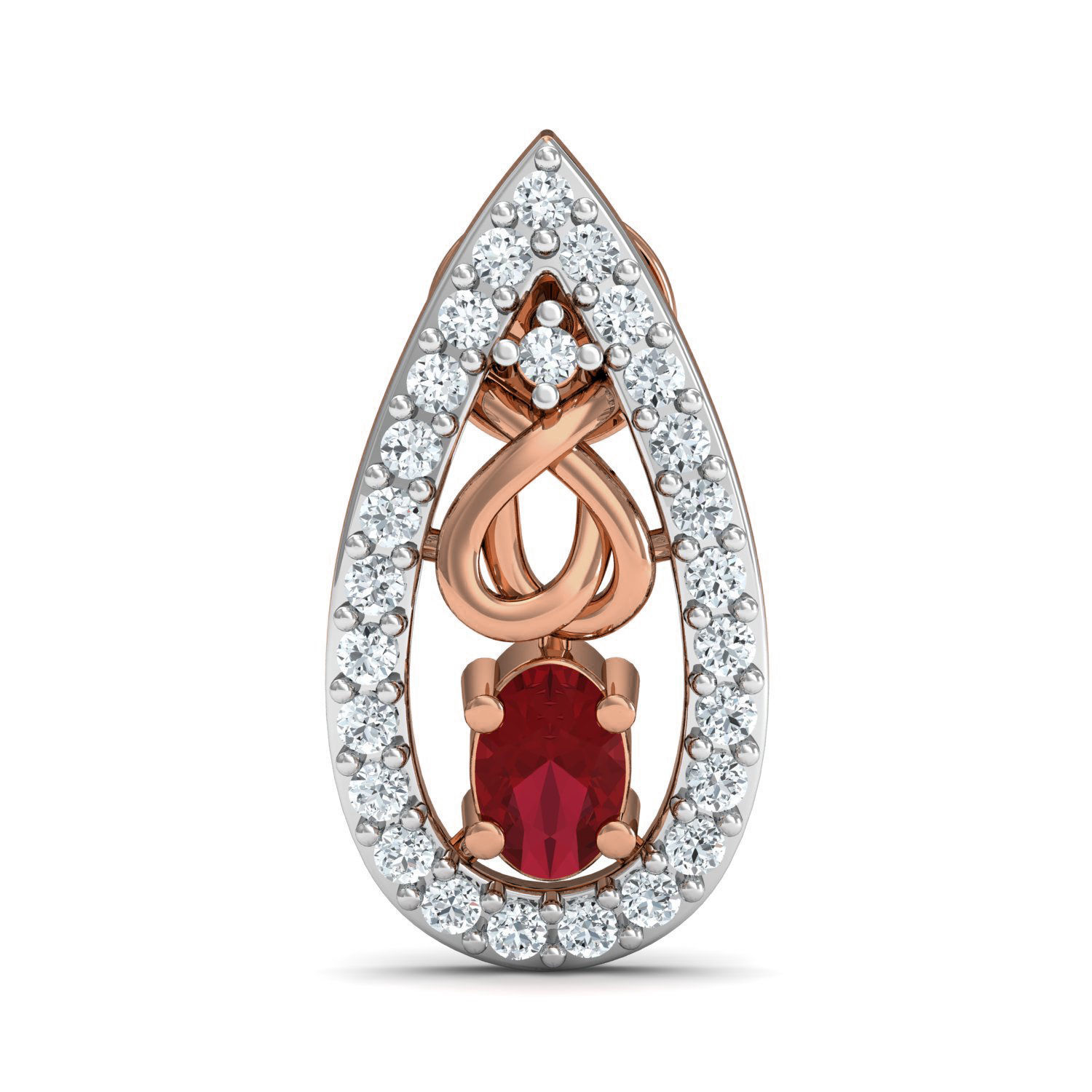 Women ring earrings pendant 3dm stl render detail 3D print model_6