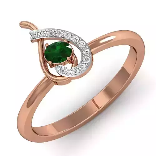 Women ring earrings pendant 3dm stl render detail