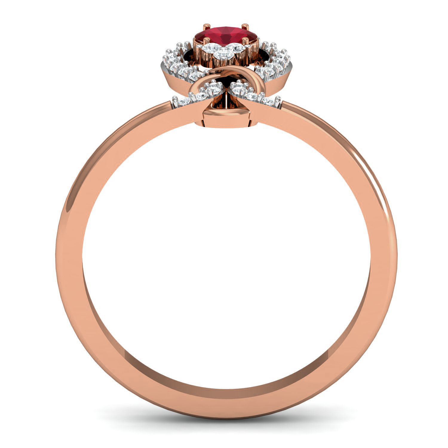 Women ring earrings pendant 3dm stl render detail 3D print model_10