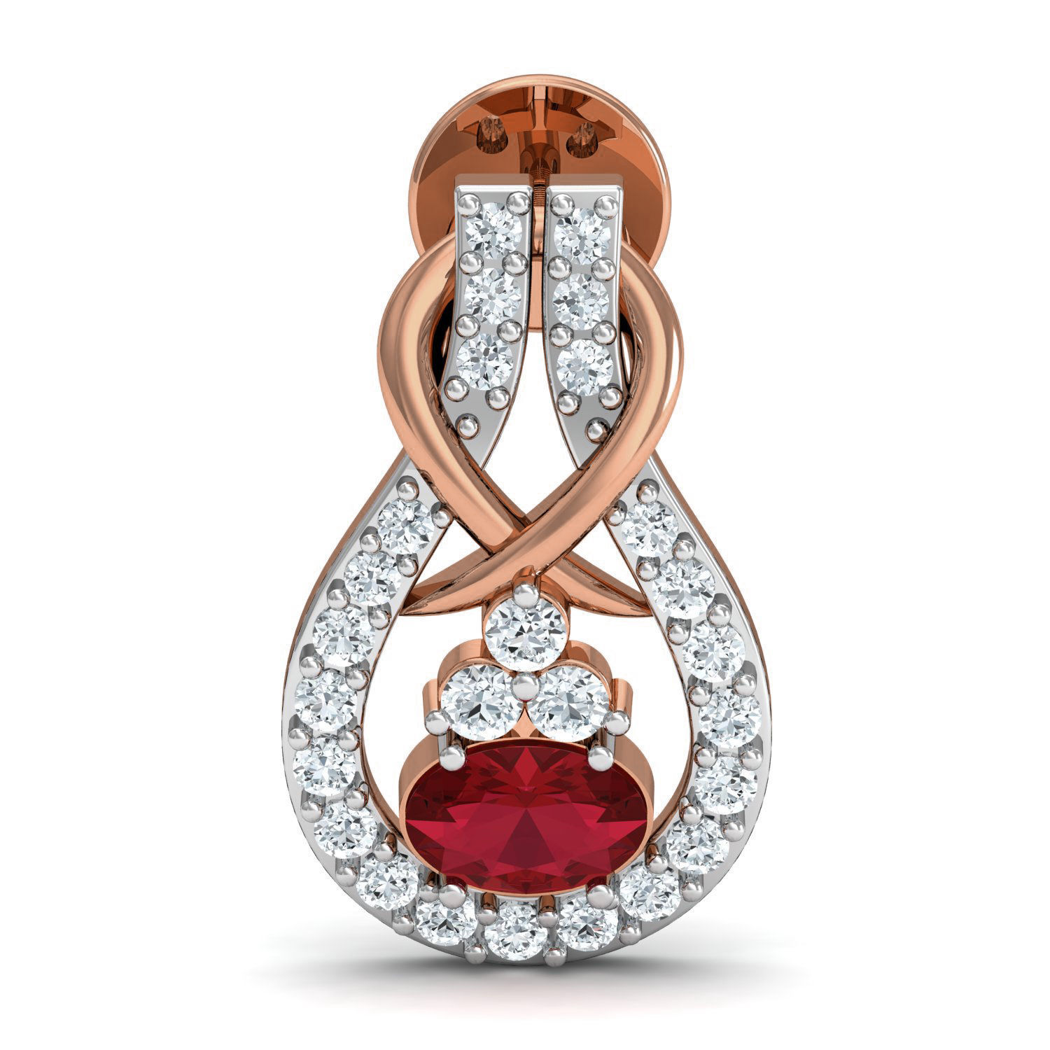 Women ring earrings pendant 3dm stl render detail 3D print model_6