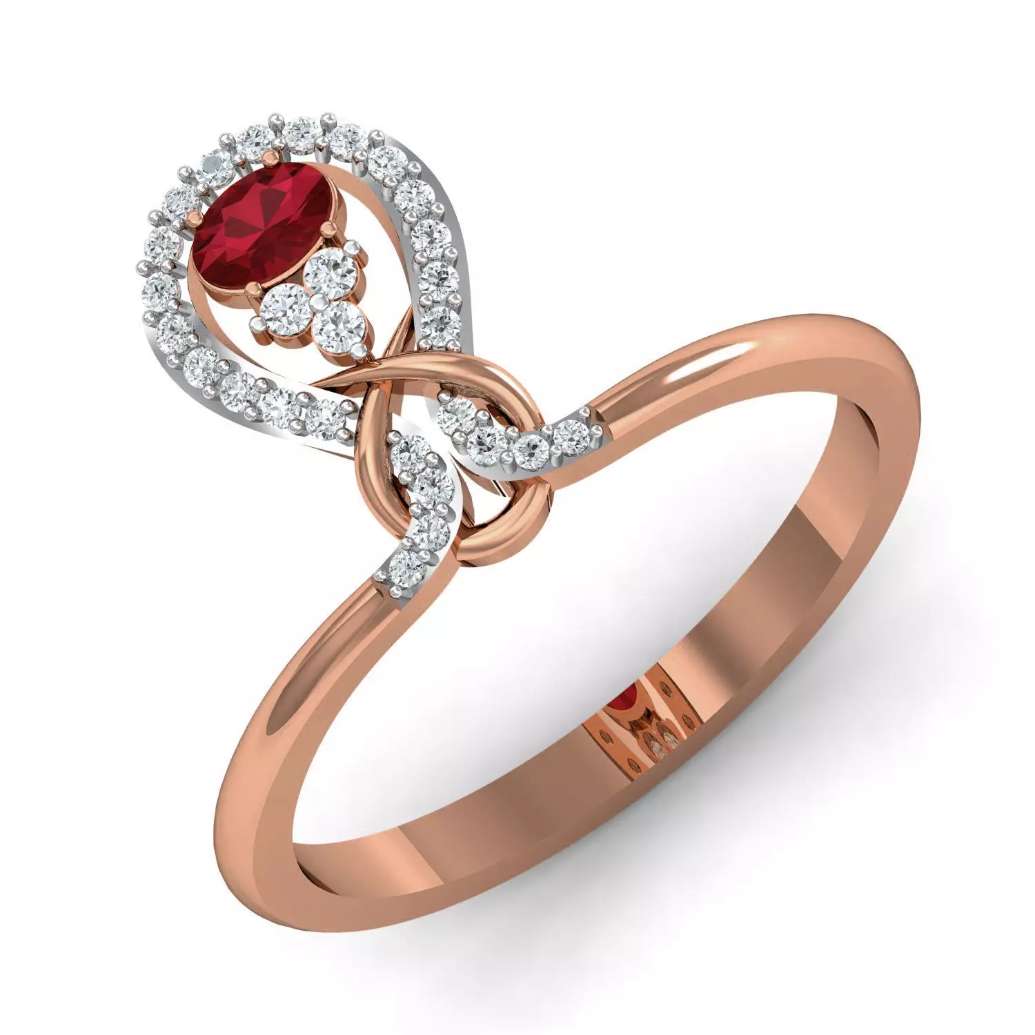 Women ring earrings pendant 3dm stl render detail 3D print model_0