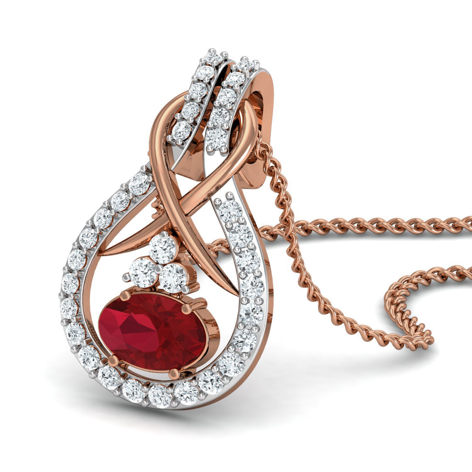 Women ring earrings pendant 3dm stl render detail 3D print model_4