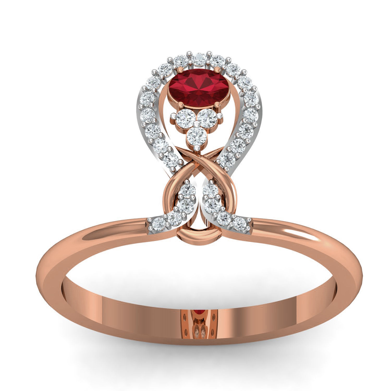 Women ring earrings pendant 3dm stl render detail 3D print model_9