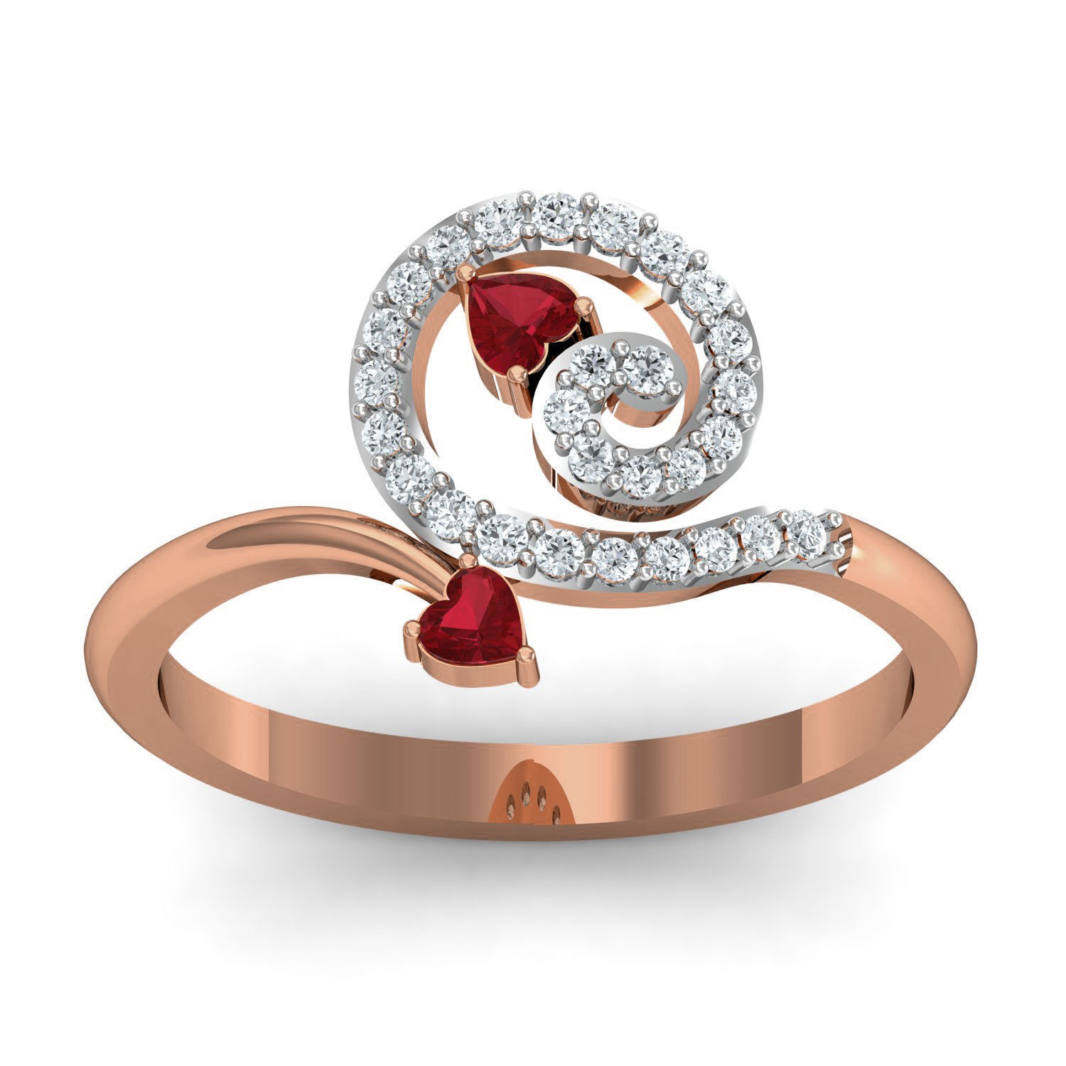 Women ring earrings pendant 3dm stl render detail 3D print model_9