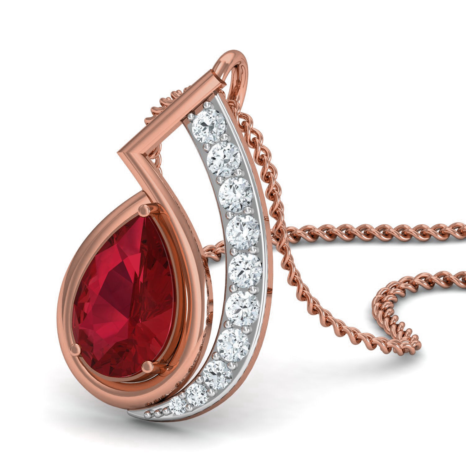 Women ring earrings pendant 3dm stl render detail 3D print model_4