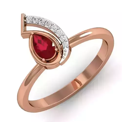 Women ring earrings pendant 3dm stl render detail 3D print model
