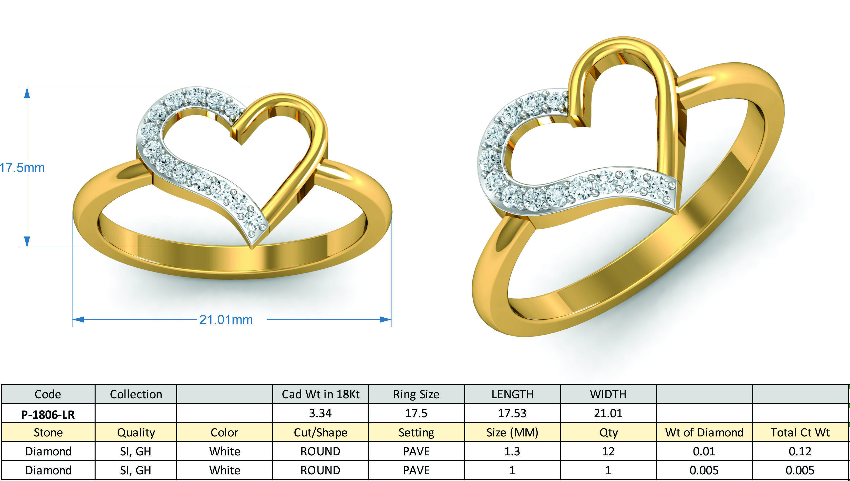 Women ring earrings pendant 3dm stl render detail 3D print model_11