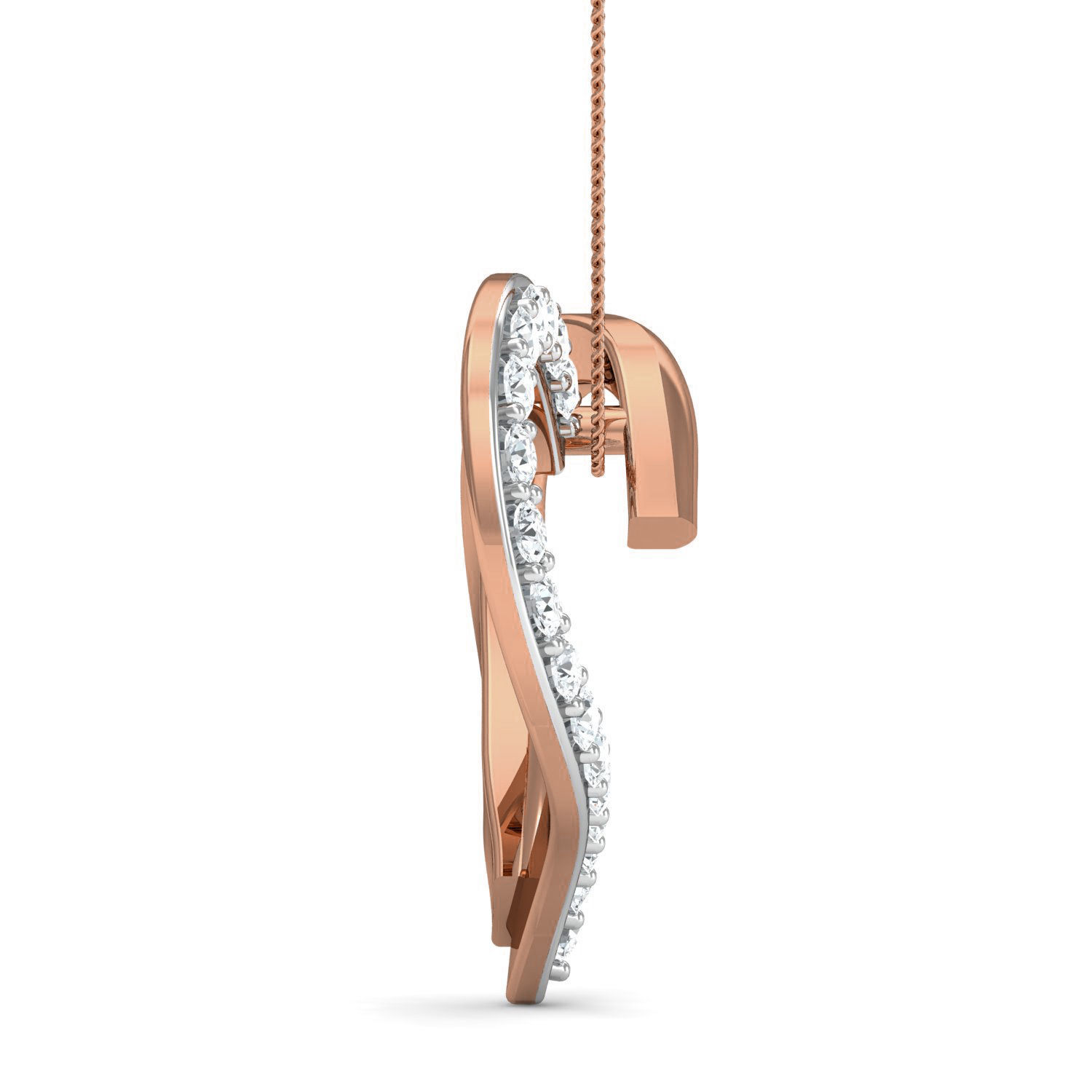 Women ring earrings pendant 3dm stl render detail 3D print model_3