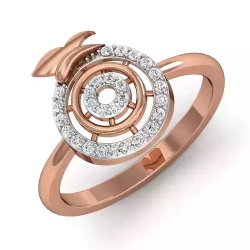 Women ring earrings pendant 3dm stl render detail