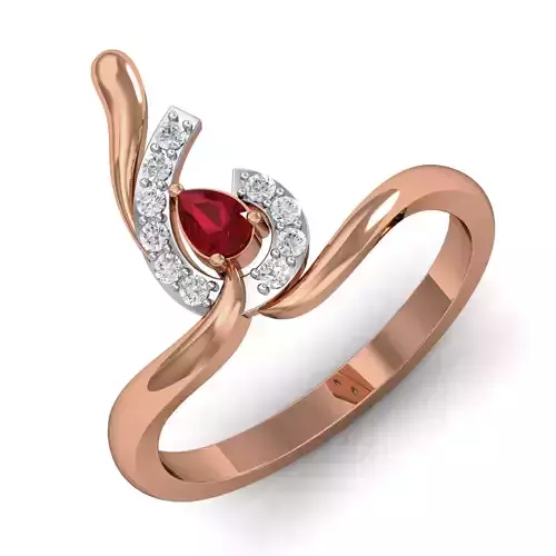 Women ring earrings pendant 3dm stl render detail 3D print model