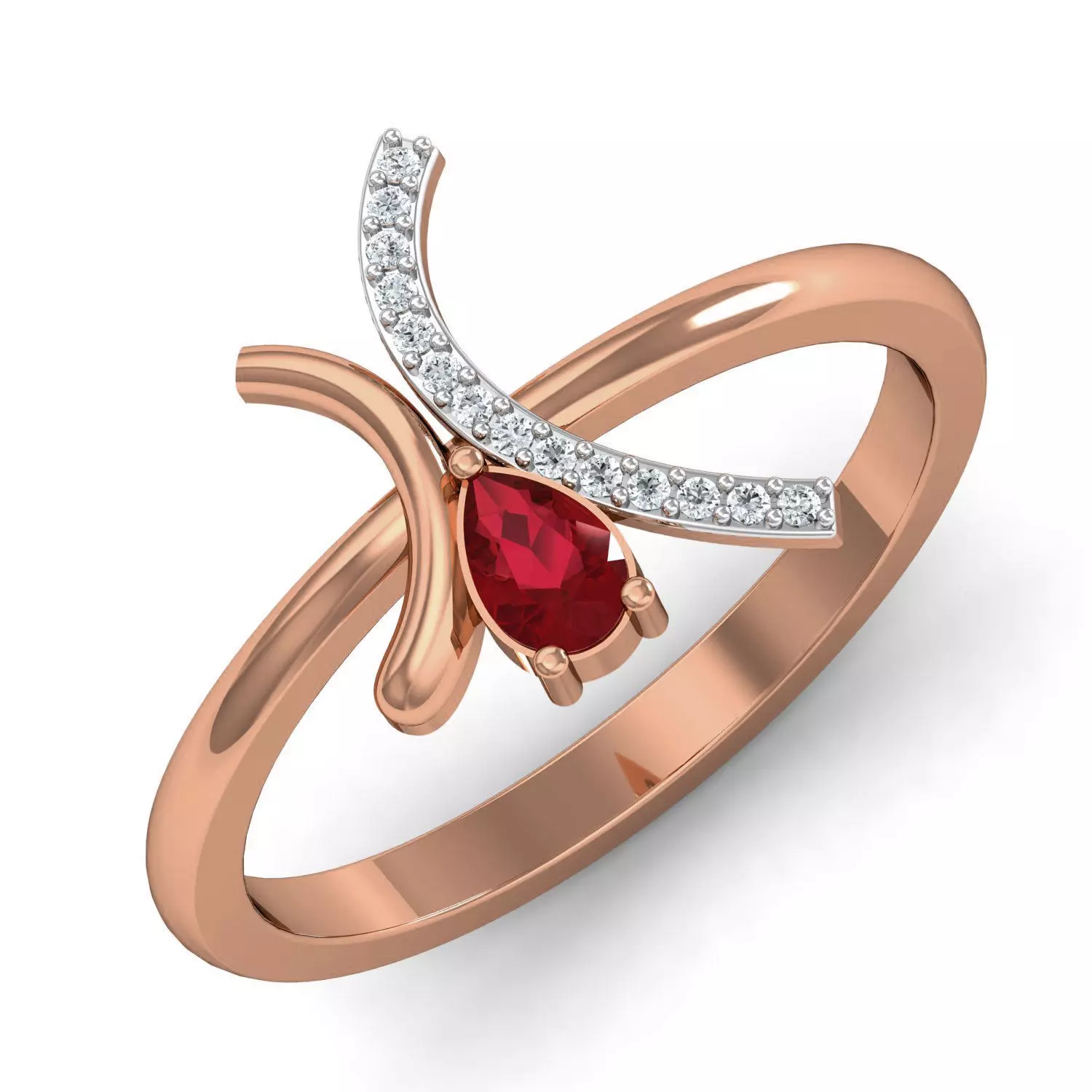 Women ring earrings pendant 3dm stl render detail 3D print model_0